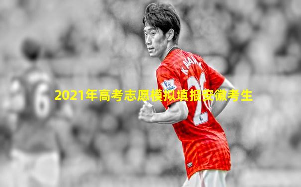 2021年高考志愿模拟填报安徽考生
